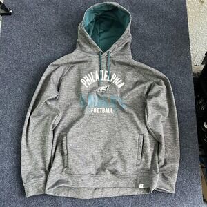 Philadelphia Eagles Hoodie Mens XL Gray NFL Football Fanatics Sweatshirt